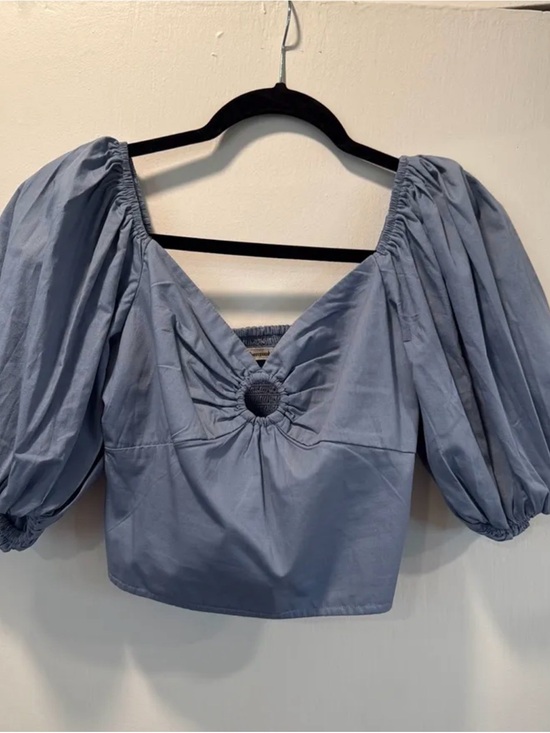 Abercrombie & Fitch Tops - Abercrombie and Fitch Poplin O-Ring Top
